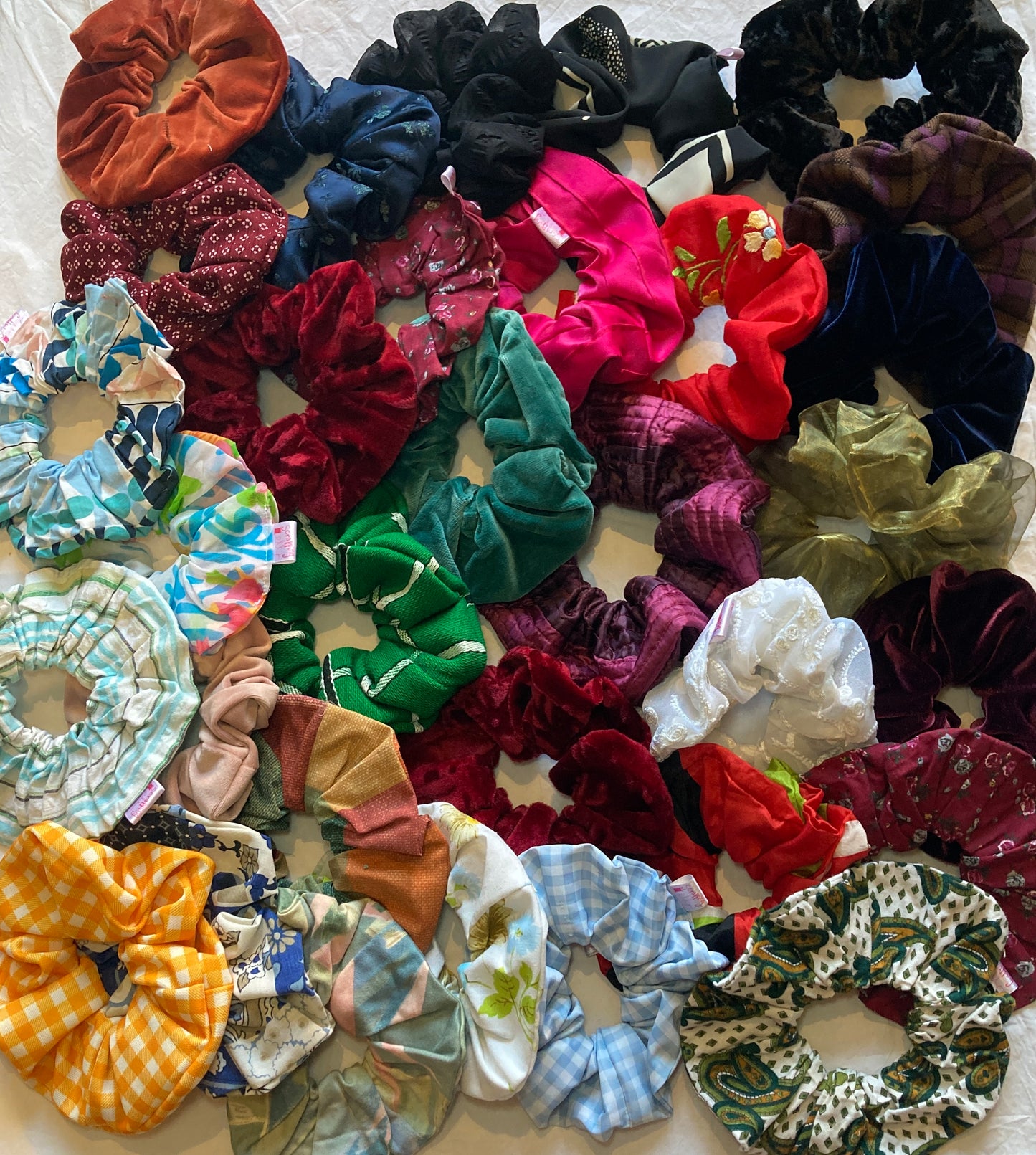 Handmade Lucky Dip Giant Scrunchies - 1, 2, 3 and 4 Pack
