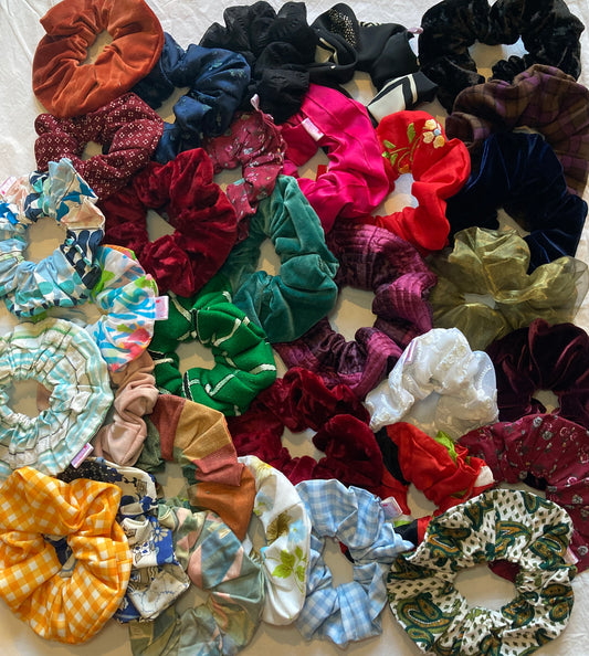 Handmade Lucky Dip Giant Scrunchies - 1, 2, 3 and 4 Pack - scrappingell