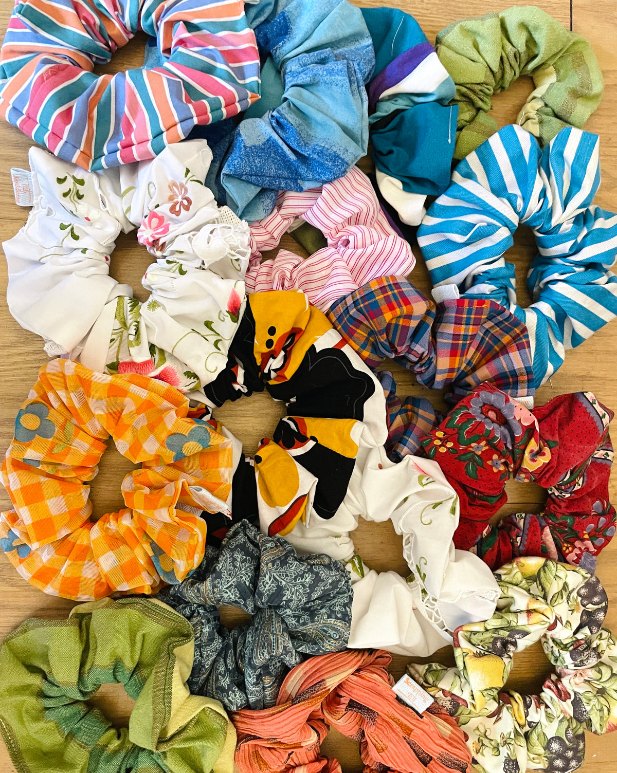 Handmade Lucky Dip Giant Scrunchies - 1, 2, 3 and 4 Pack