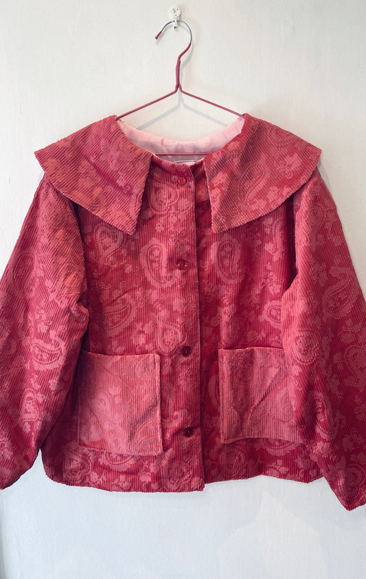 Penny Handmade Pink Corduroy Jacket and Lace Up Skirt Co-ord - Size 14