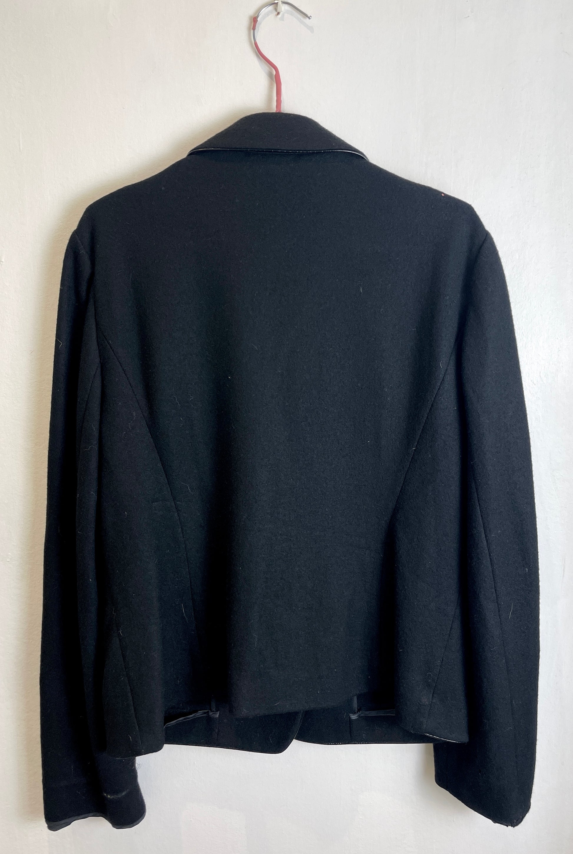 Vintage Y2K Jaeger Black Wool Blazer Jacket - Up To Size 12 - scrappingell