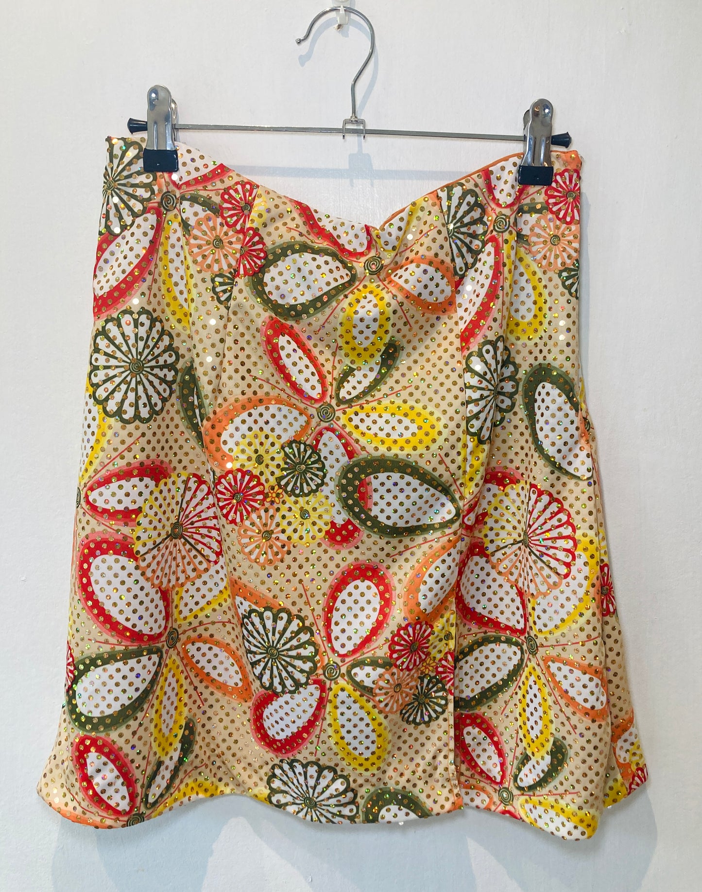 Zarah Handmade Sequin Crop Top and Mini Skirt Co-ord Set - Size 8