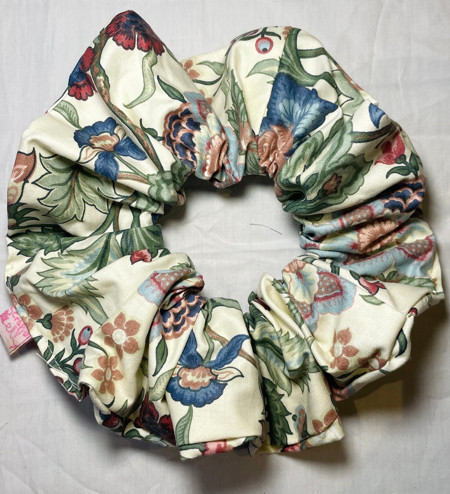 Handmade Pink Floral Giant Hair Scrunchie