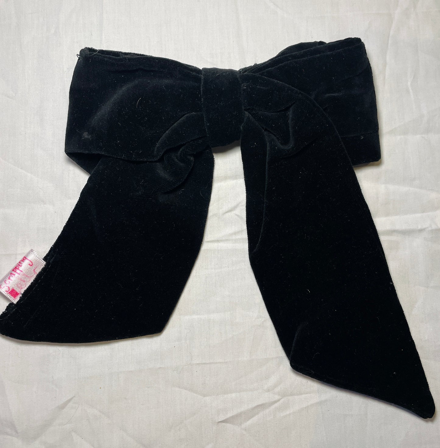 Handmade Black Velvet Hair Bow